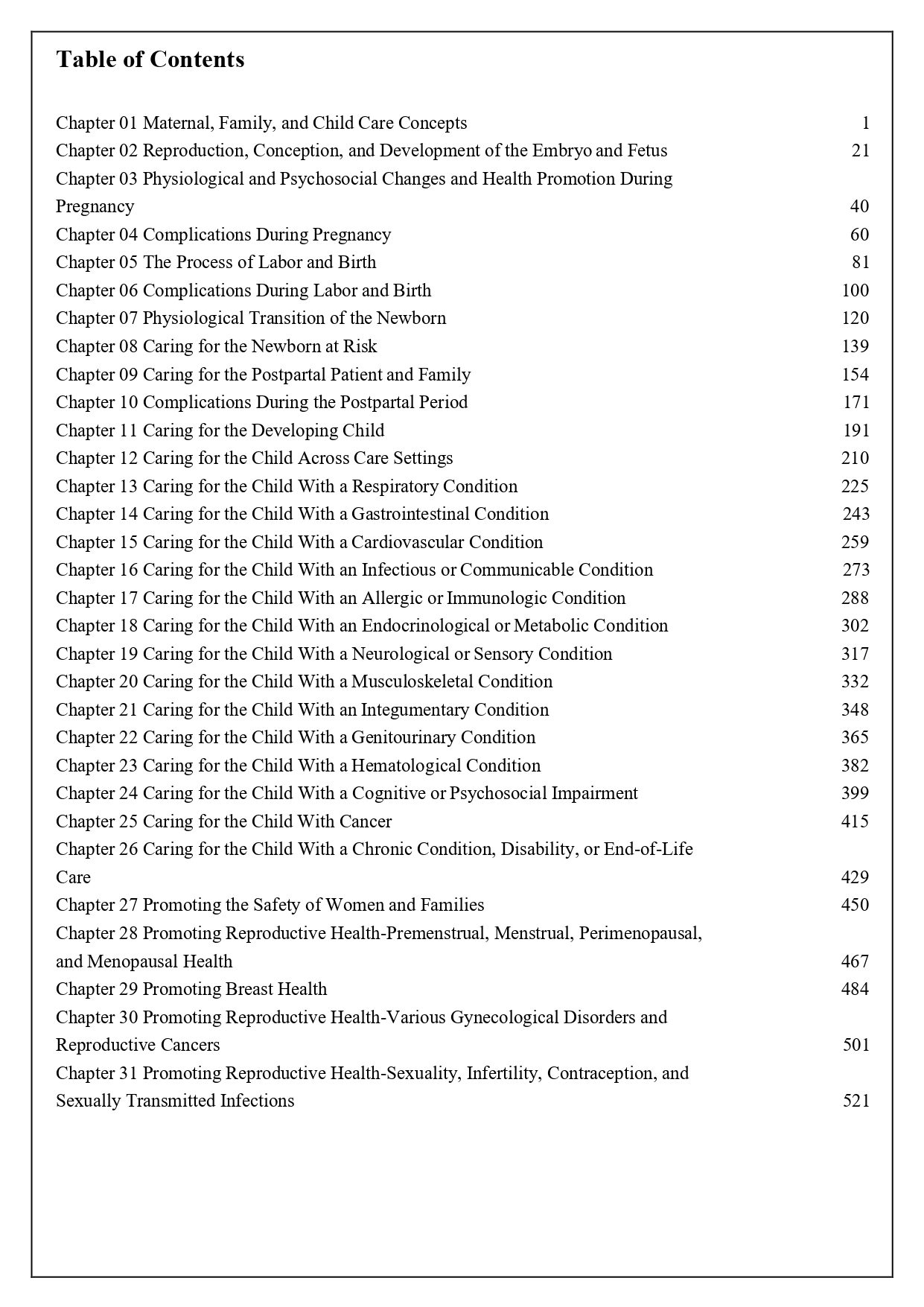 Maternal-child nursing test bank questions and detailed rationales screenshot"